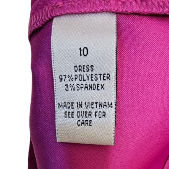 Alyx Limited Dress, Fucia, sz. 10. Midi, sleeveless, round neck. Zipper in back. - Picture 6 of 10